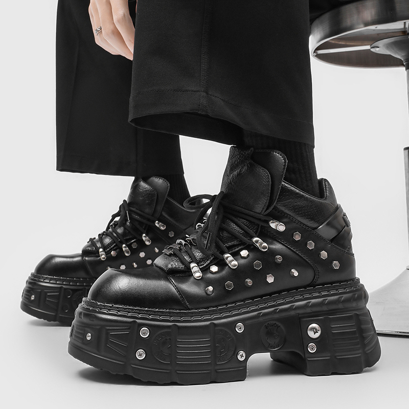New Gothic Punk Men's Platform - Men'S Shoes Increase Height recension och pris
