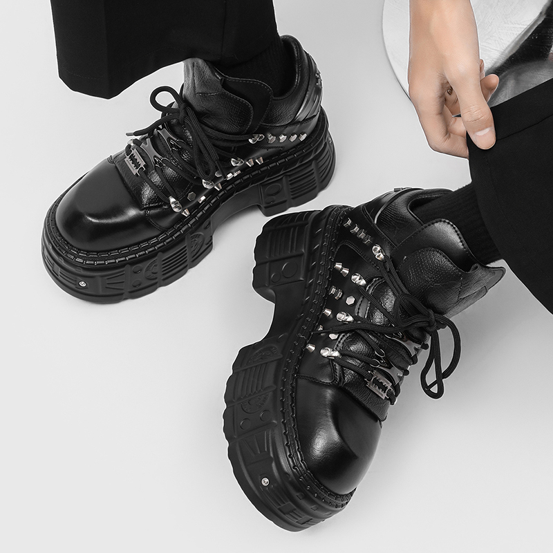 New Gothic Punk Men's Platform - Men'S Shoes Increase Height recension och pris
